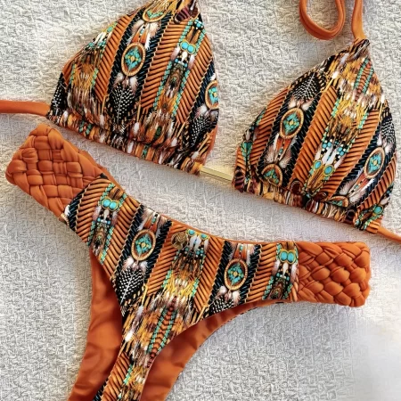 ruotonsept print halter mini thong high cut bikini female swimsuit women swimwear two pieces bikini set bather bathing suit swim