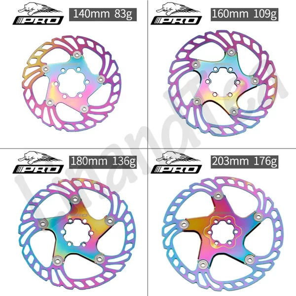 iiipro disc brake rotor 140mm 160mm 180mm 203mm hydraulic disc brake rotors high strength mtb floating rotor bicycle part