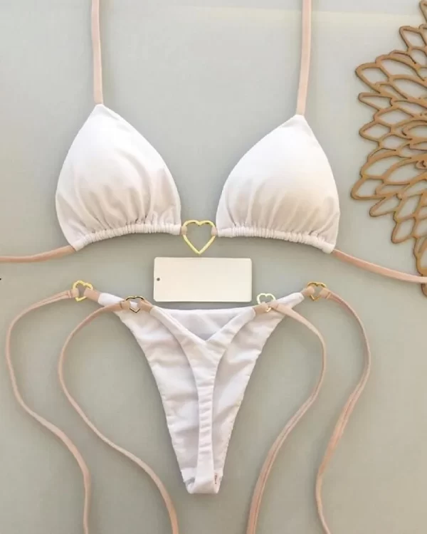 ruotonsept sexy halter solid color bikini set women's swimsuit two piece triangle thong swimwear bathing suit brazilian biquinis