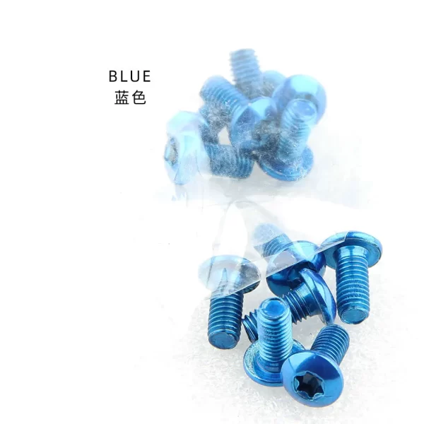nfox electric scooter mountain bike multiple colors stainless steel disc brake pads t25 colorful m5x11 rotor torx bolts screw