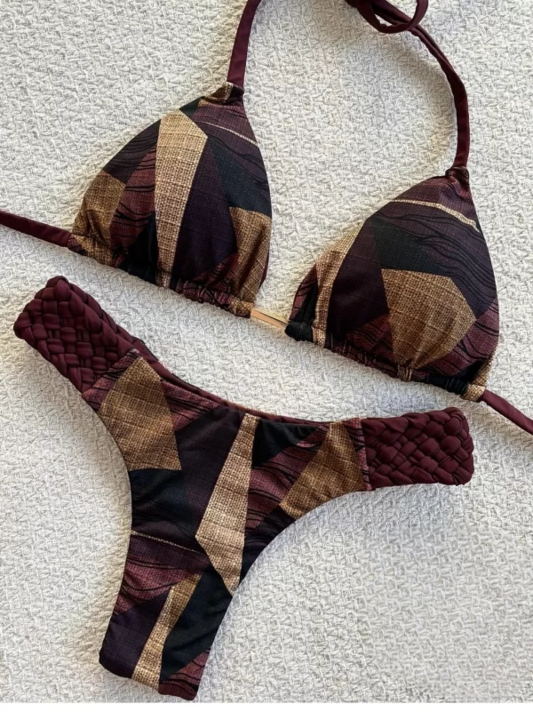 ruotonsept print halter mini thong high cut bikini female swimsuit women swimwear two pieces bikini set bather bathing suit swim