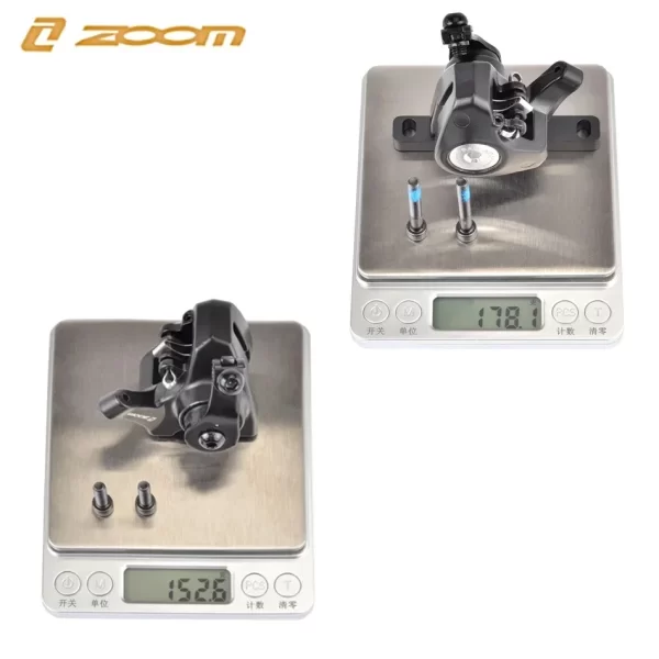 zoom db580 road bike line pull flat mount dual piston mechanie disc brake 140mm disc brake caliper ultralight bike accessories