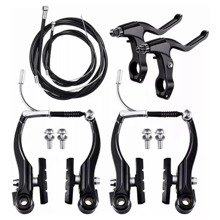 bike front rear v brake set aluminum alloy mountain road bicycle v brake set riding accessories