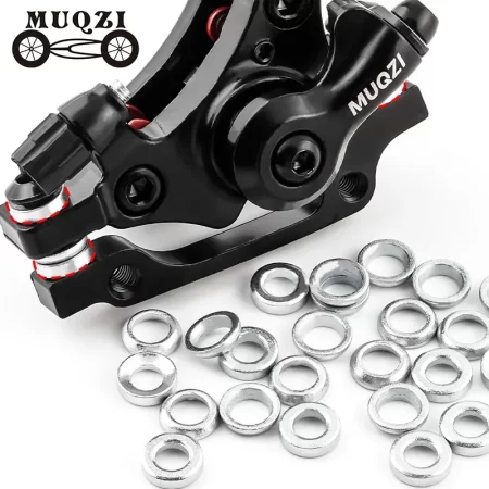 muqzi bike disc brake caliper mount adapter washer mtb road bicycle disc brake mount adaptor gasket ring cycling parts
