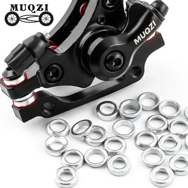 muqzi bike disc brake caliper mount adapter washer mtb road bicycle disc brake mount adaptor gasket ring cycling parts