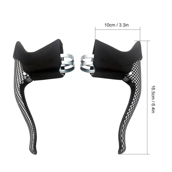 lightweight aluminum bicycle brake handle mtb mountain bike cycling brake levers front & rear brake levers drop handlebar set