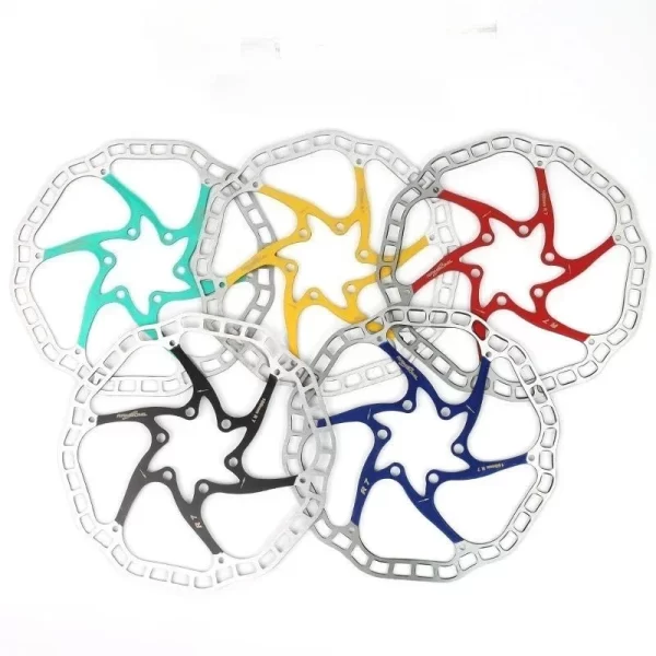ultra light bicycle hydraulic disc brake rotors mtb bike road racing bike brake disc rotor 140/160/180mm 6 bolts
