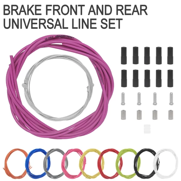 bike cable set 4mm 5mm mtb road bike brake shift cable bicycle derailleur cable housing for shimano sram