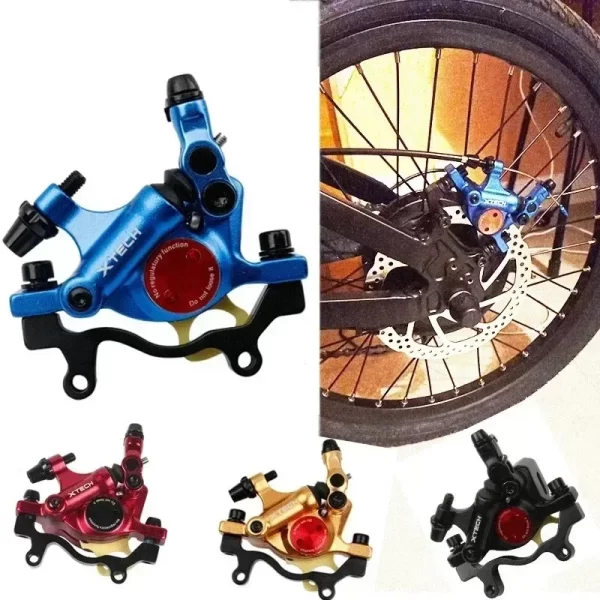 zoom xtech hb100 mtb hydraulic disc brake calipers front rear 160mm folding pull wire black red brake for mtb bike brake set