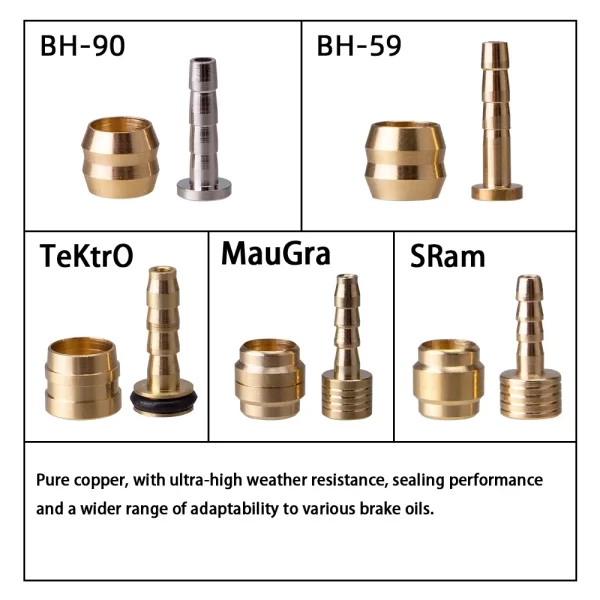ztto 10pcs mtb bike oil brake olive head oil pin hydraulic disc brake oil needle brass bushings for bh90 bh59 maguratekro parts