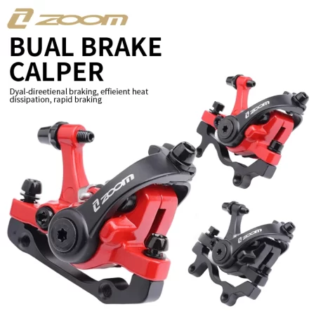 zoom aluminum alloy mtb bicycle disc brake is/pm 160mm mountain bike mechanical caliper