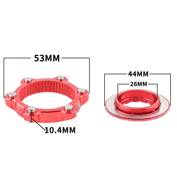 muqzi centerlock to 6 bolt rotor adapter mtb road bike center lock to disc brake rotor adapter