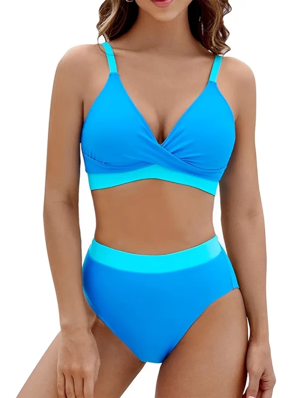 2025 strappy bikini high waist swimsuit women sexy solid swimwear female bathers swimming bathing swimming swim suit beachwear