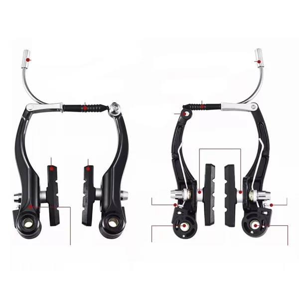 bike front rear v brake set aluminum alloy mountain road bicycle v brake set riding accessories