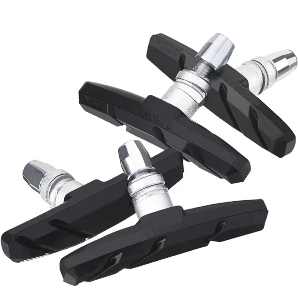a pair durable bicycle silent brake pads cycling v brake holder pads shoes blocks rubber pad for long lasting performance