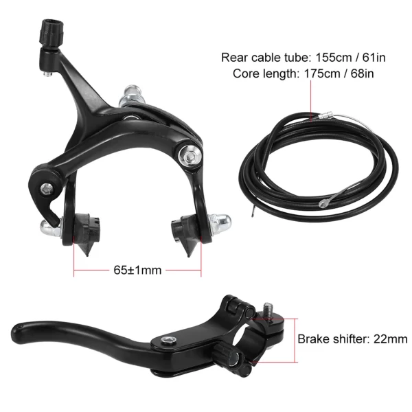 bike rear brake caliper front / rear fixie bike brake kit road bike cruiser brake set bike caliper brake kit side pull brake set