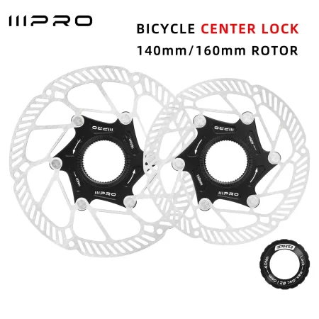 iiipro ultralight center lock disc brake rotor 140/160mm 1.8mm thickness hollow disc for road bikes and mountain bikes