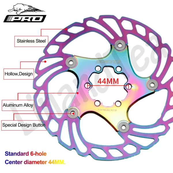iiipro disc brake rotor 140mm 160mm 180mm 203mm hydraulic disc brake rotors high strength mtb floating rotor bicycle part