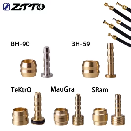 ztto 10pcs mtb bike oil brake olive head oil pin hydraulic disc brake oil needle brass bushings for bh90 bh59 maguratekro parts