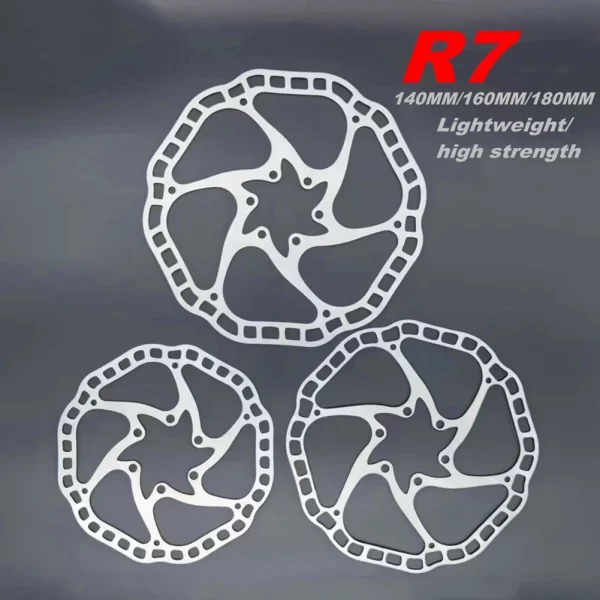 ultra light bicycle hydraulic disc brake rotors mtb bike road racing bike brake disc rotor 140/160/180mm 6 bolts