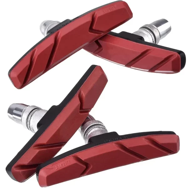 a pair durable bicycle silent brake pads cycling v brake holder pads shoes blocks rubber pad for long lasting performance