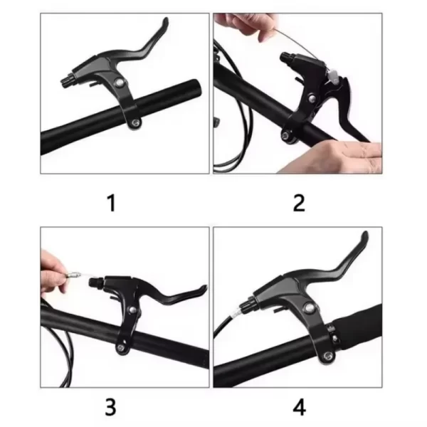 1pairs aluminum alloy bicycle brake handle fit 22.2mm handlebars ultralight cycling brake levers v brake universal