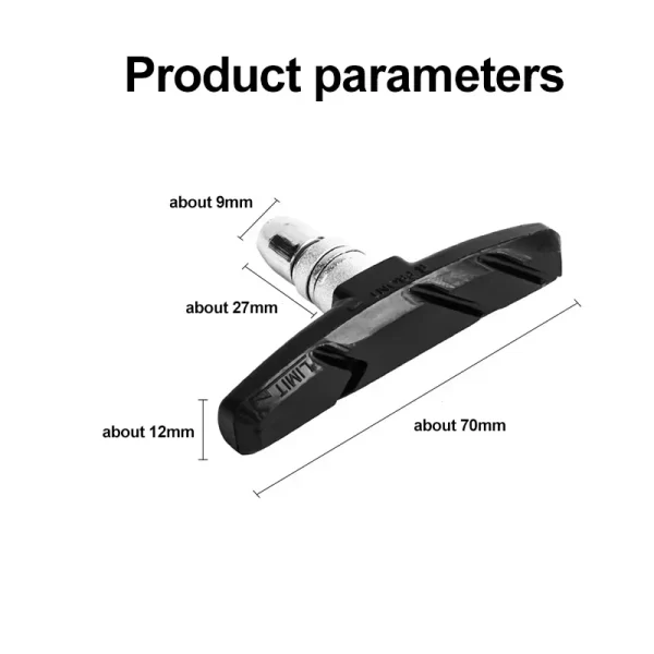 1/2/4/6/10 pairs mtb road bicycle silent brake pads cycling v brake holder pads shoes rubber blocks durable cycling accessories