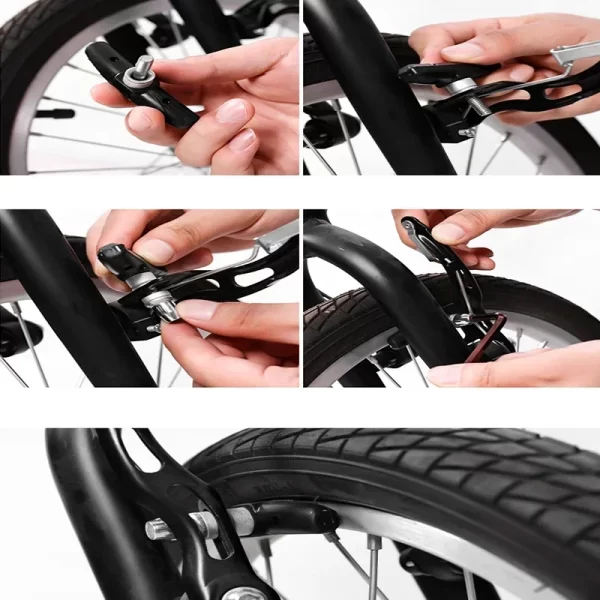 1/2/4/6/10 pairs mtb road bicycle silent brake pads cycling v brake holder pads shoes rubber blocks durable cycling accessories